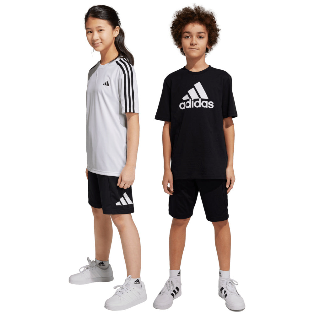 Adidas | Kids Train Essentials Aeroready Logo Regular-Fit Shorts (Black/White)