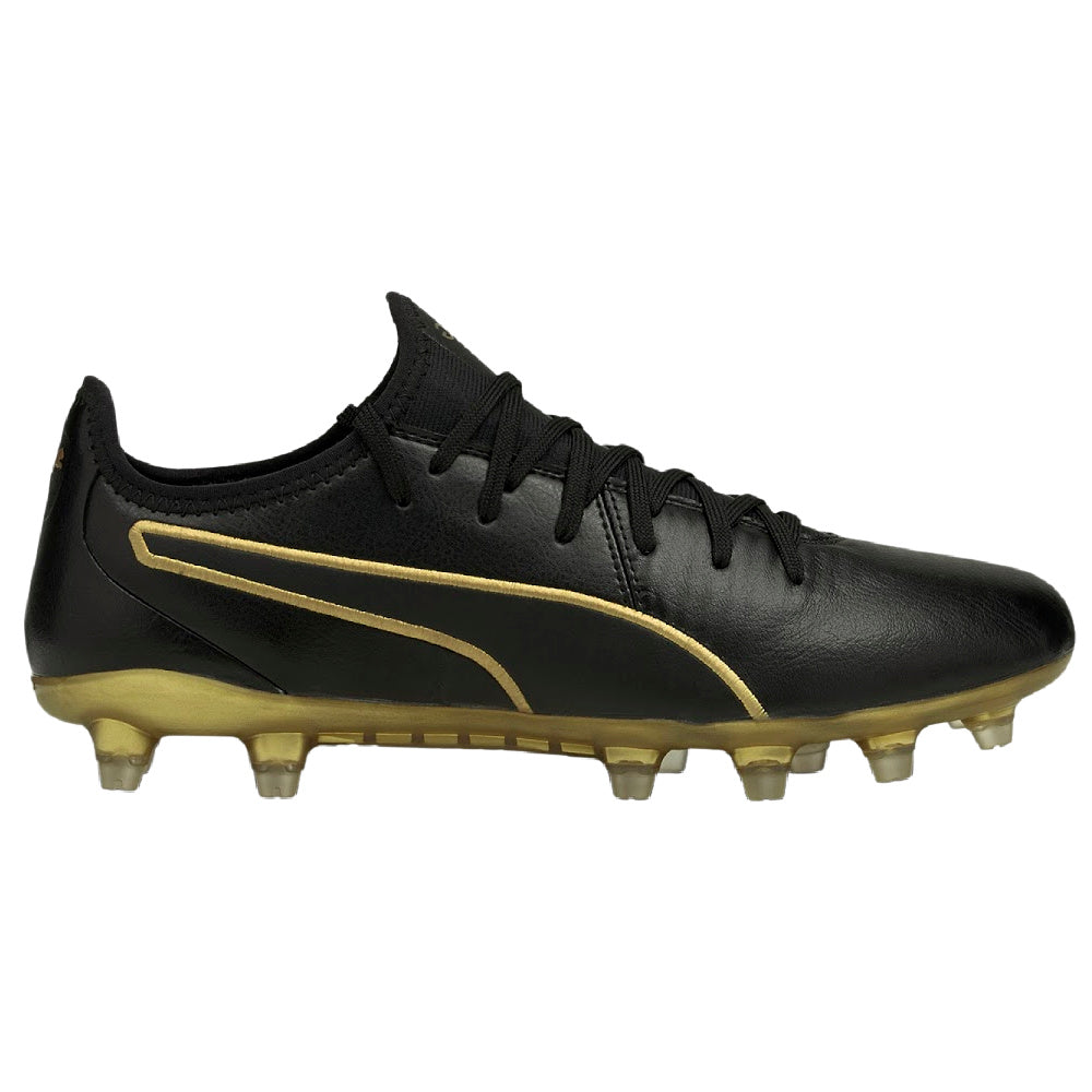 Puma | Mens King Pro Fg Football Boots (Black/Gold)