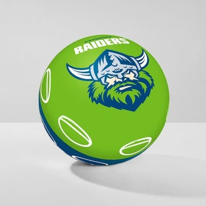 Nrl | Canberra Raiders Super High Bounce Ball (Green/Blue)