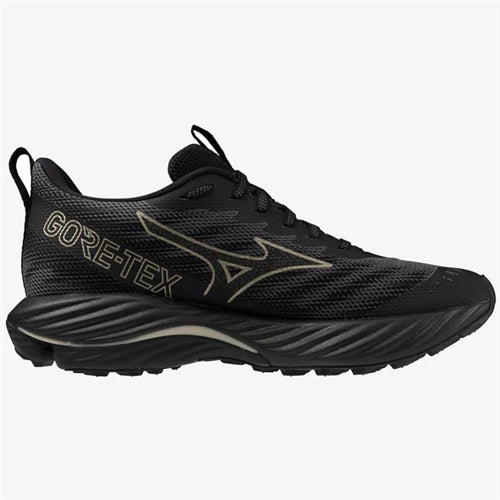 Mizuno | Womens Wave Rider Gtx 2 D Wide (Iron Gate/Ge Gold/Black)