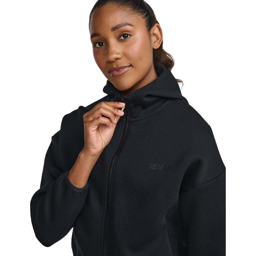 2XU | Womens Commute Full-Zip Hoodie (Black/Black)