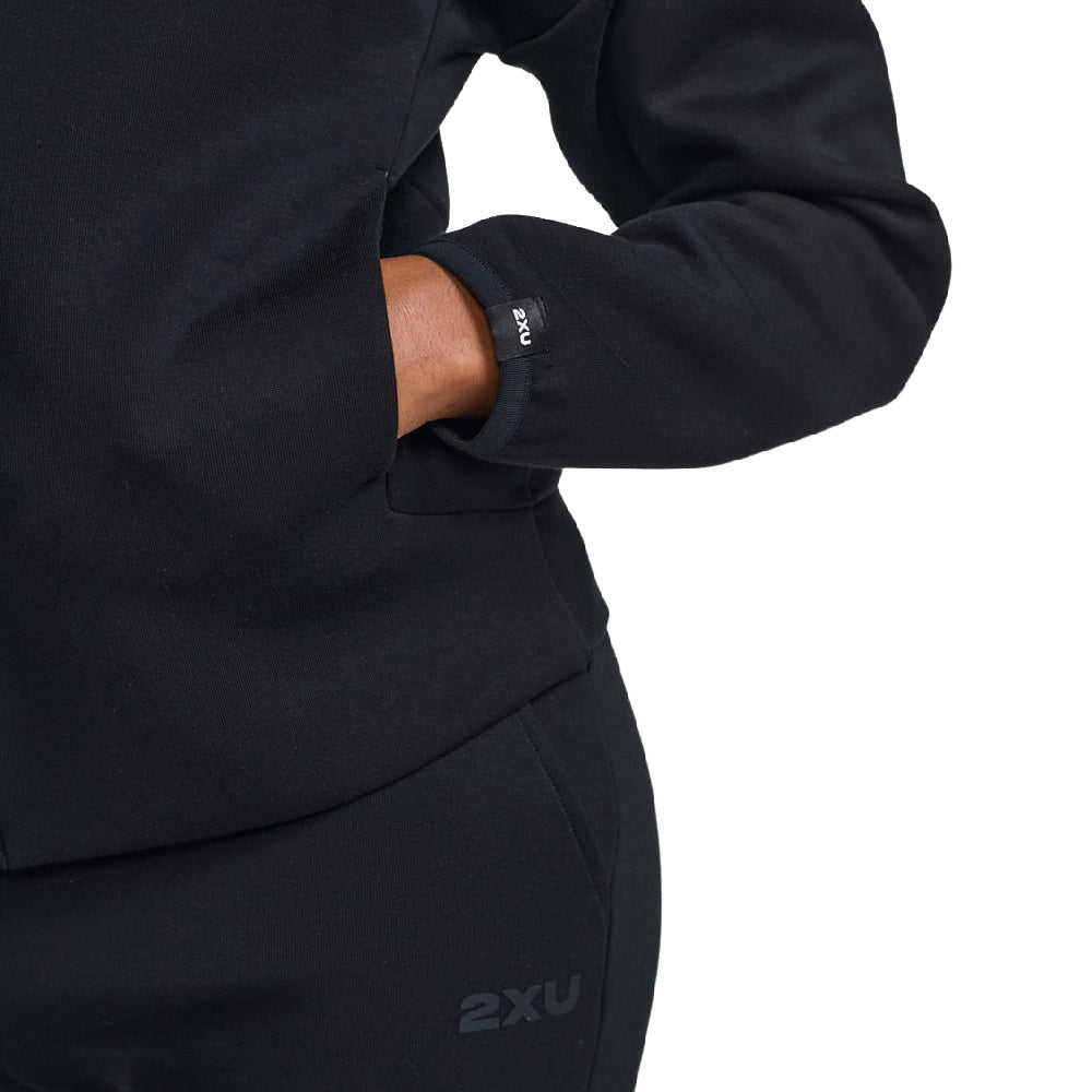 2XU | Womens Commute Full-Zip Hoodie (Black/Black)