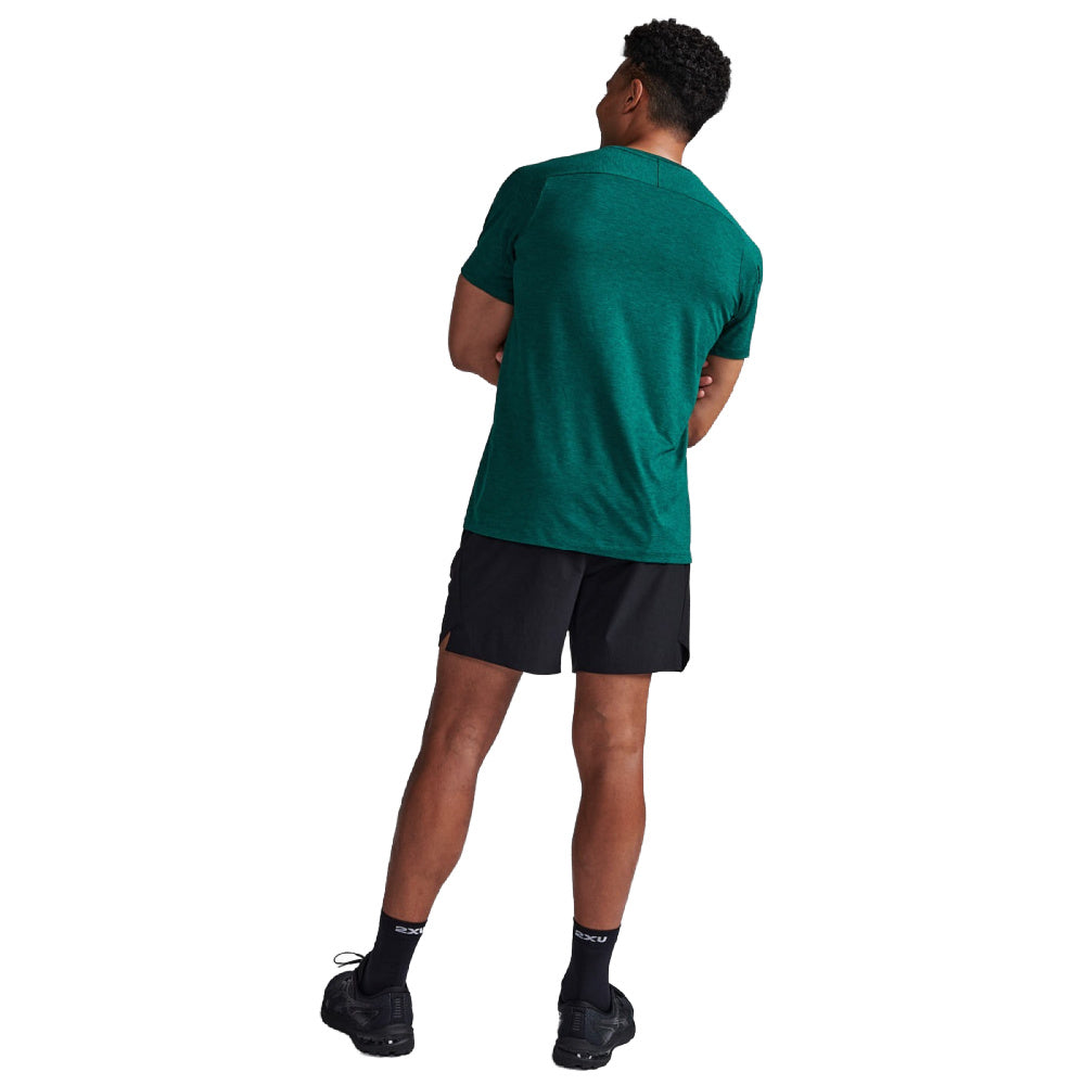 2XU | Mens Motion Tee (Forest Green/Black)