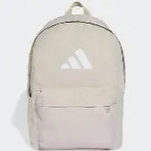 Adidas | Classic 3 Bar Logo Backpack (Wonder Aluminium/White)