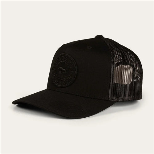 Ringers Western | Signature Bull Truckers Cap (Black/Black)