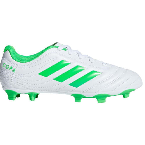 ADIDAS | KIDS COPA 19.4 FG J WHITE/LIME GREEN