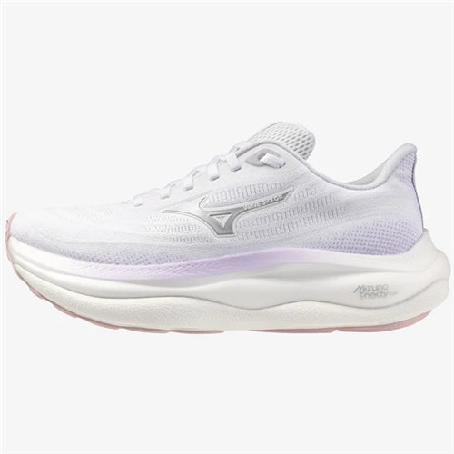 Mizuno | Womens Wave Sky 9 (White/Silver/Orchid Petal)