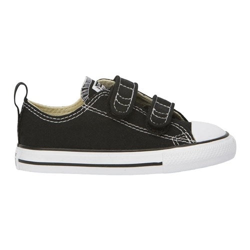 Converse | Infants Chuck Taylor All Star 1V Low (Black/Enamel Red)