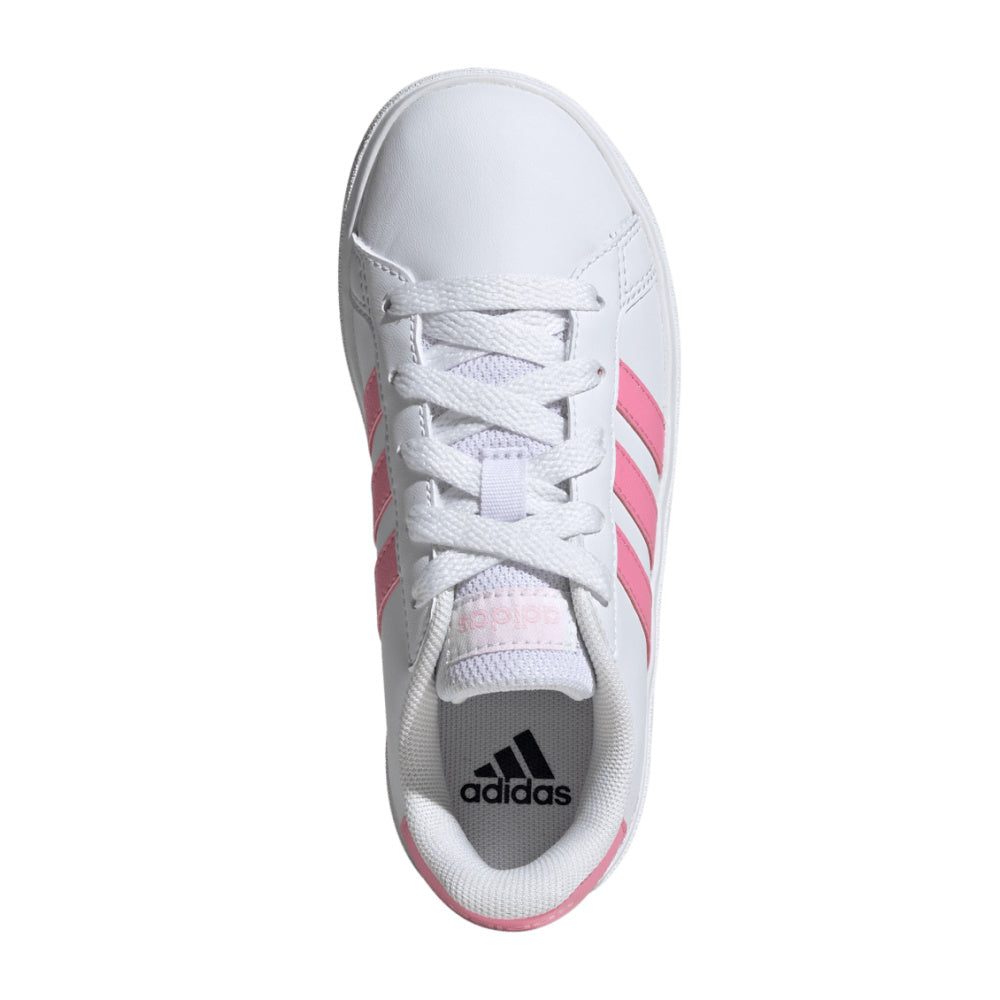 Adidas | Kids Grand Court 2.0 (White/Bliss Pink/Clear Pink)