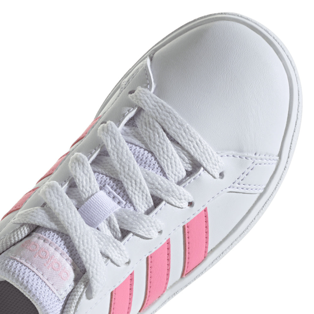 Adidas | Kids Grand Court 2.0 (White/Bliss Pink/Clear Pink)