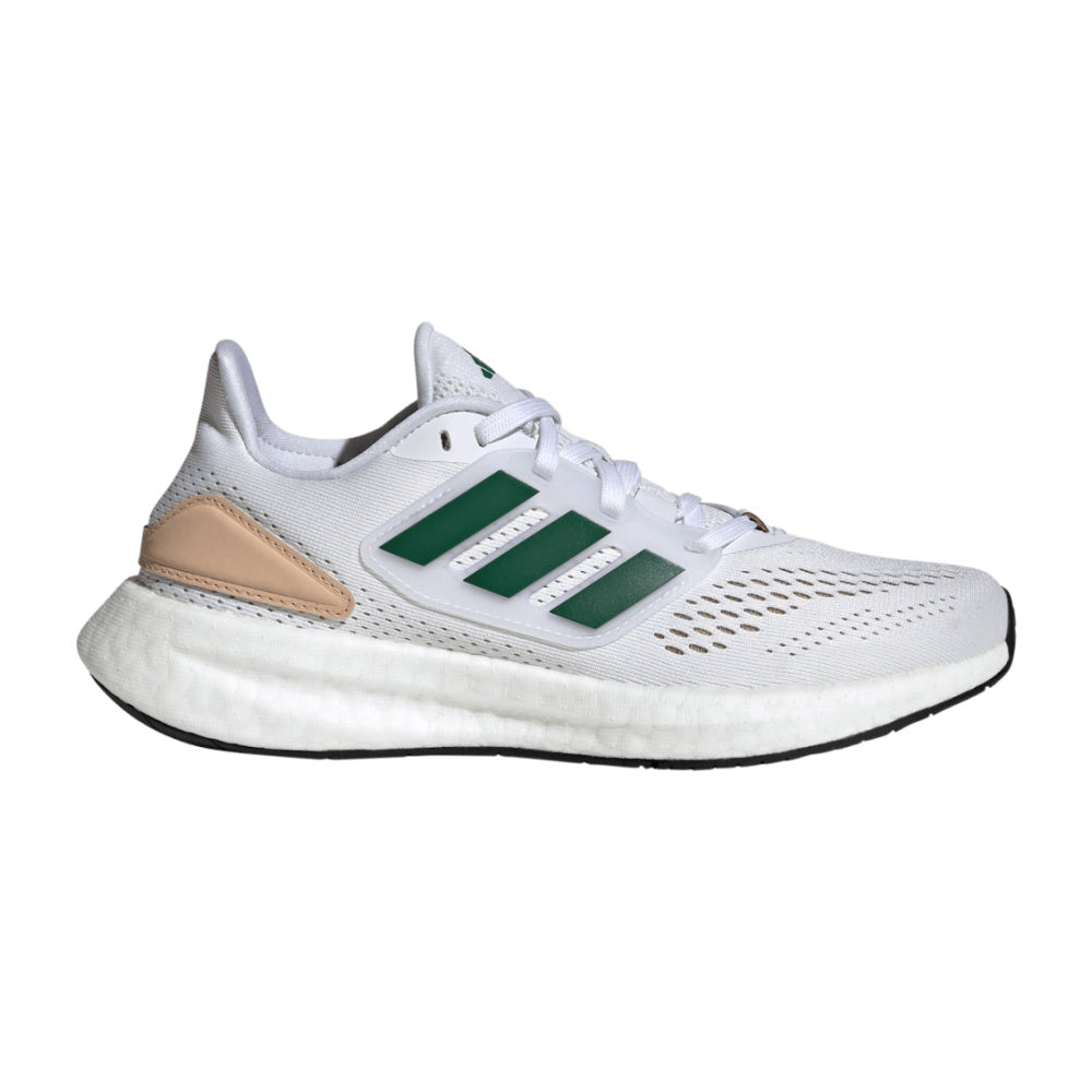 Adidas | Kids Pureboost 22 (White/Collegiate Green/Wonder Beige)