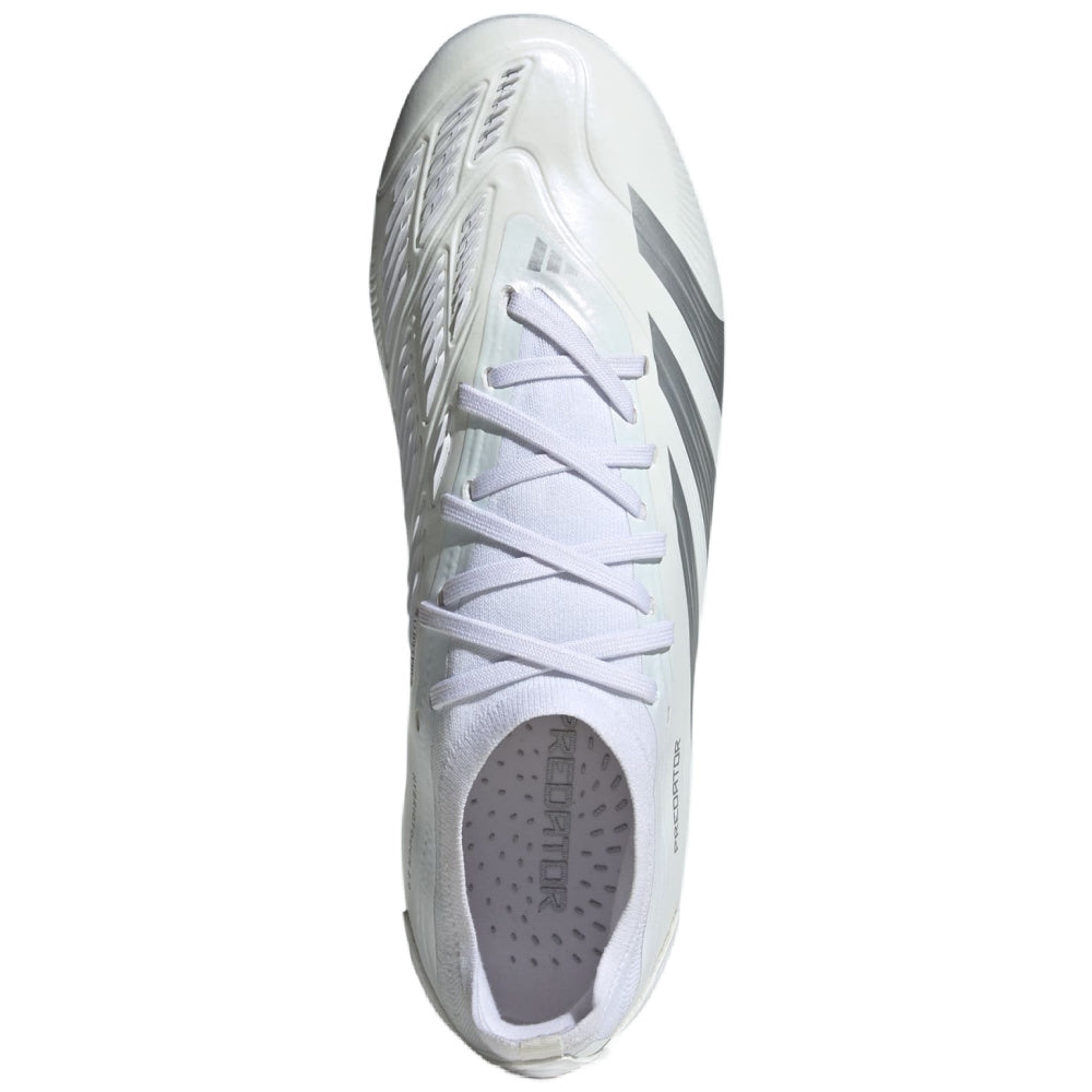 Adidas | Mens Predator Pro 24 Firm Ground (White/Silver Metallic)
