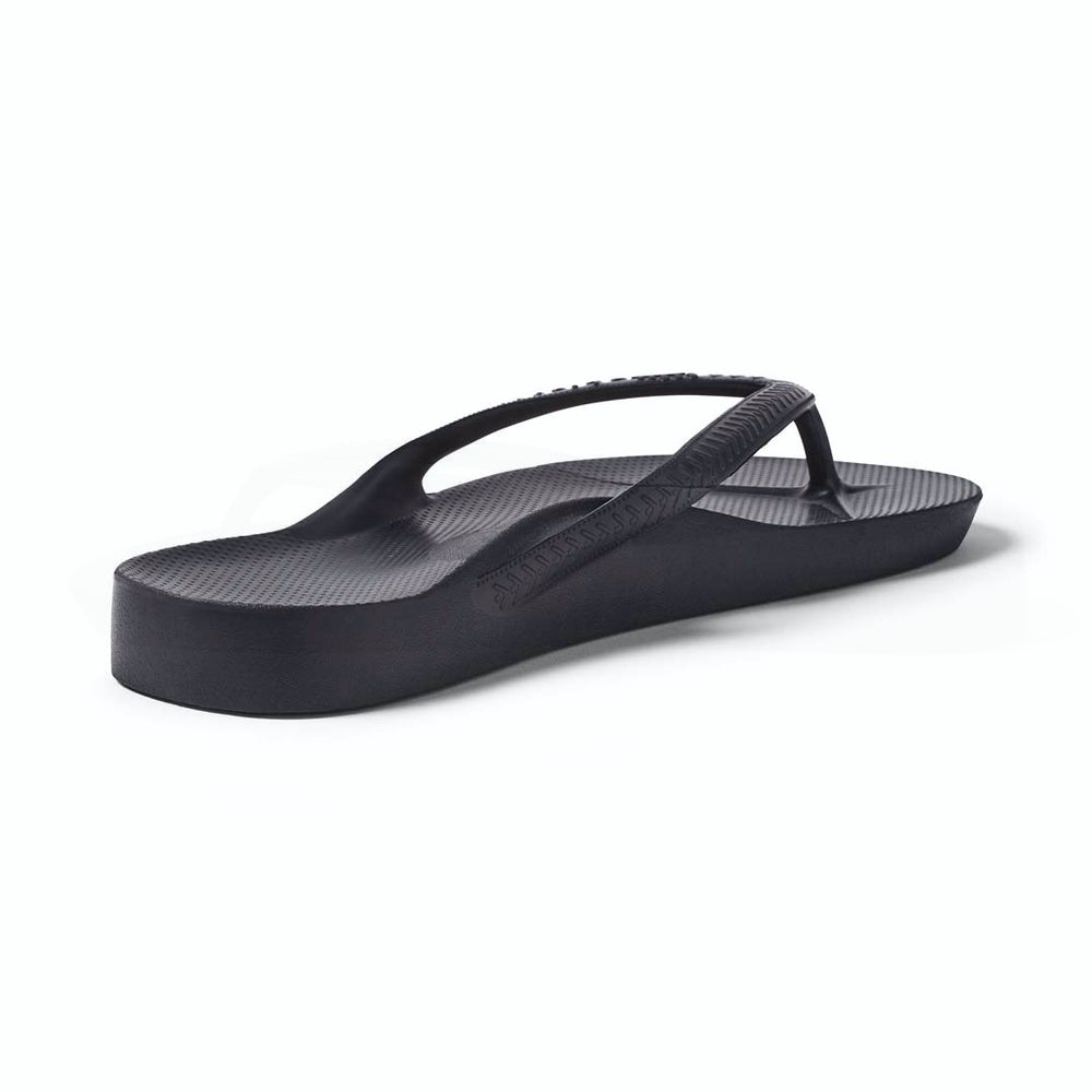 Archies | Unisex Arch Support Thongs (Black)