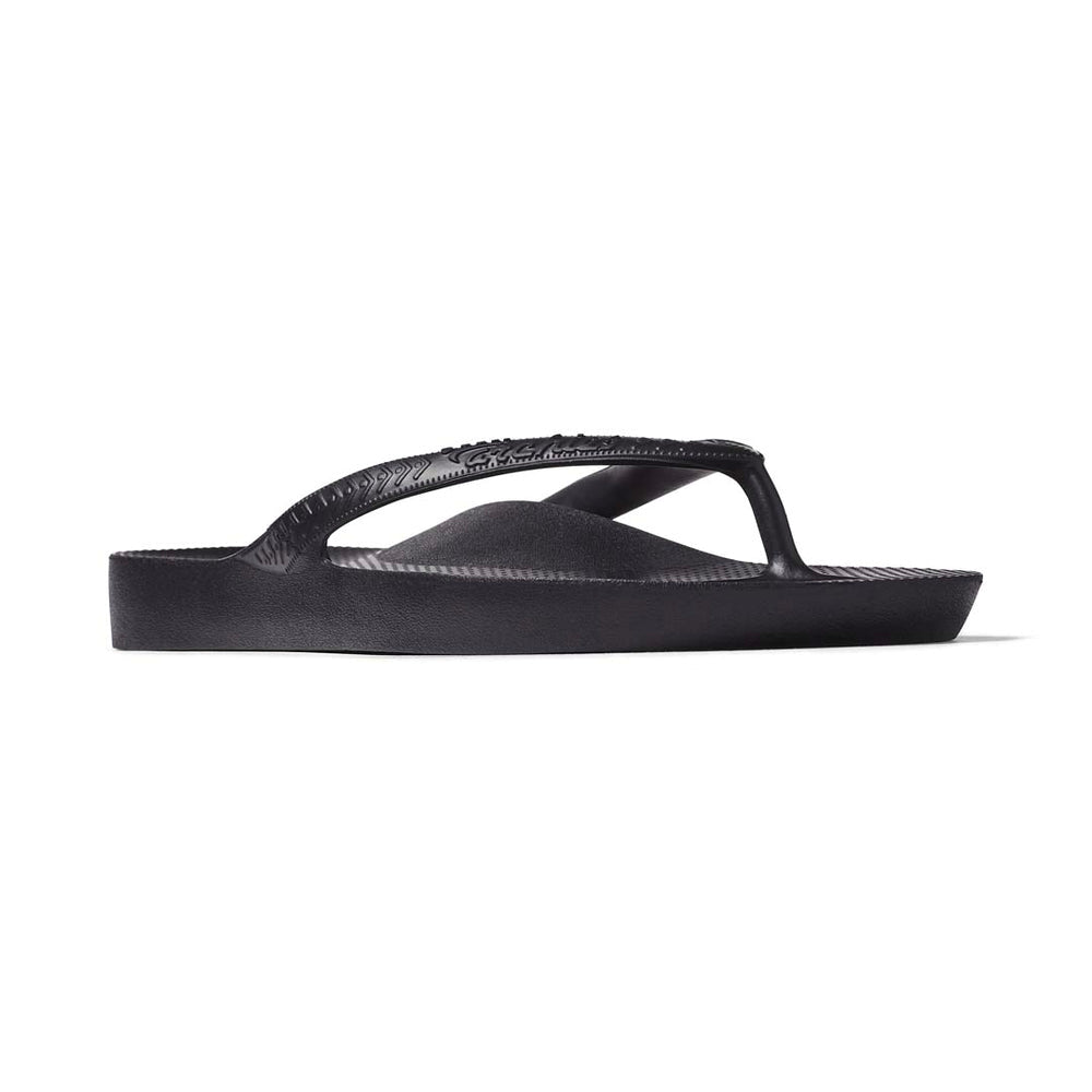 Archies | Unisex Arch Support Thongs (Black)