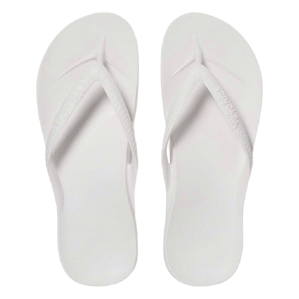 Archies | Unisex Arch Support Thongs (White)