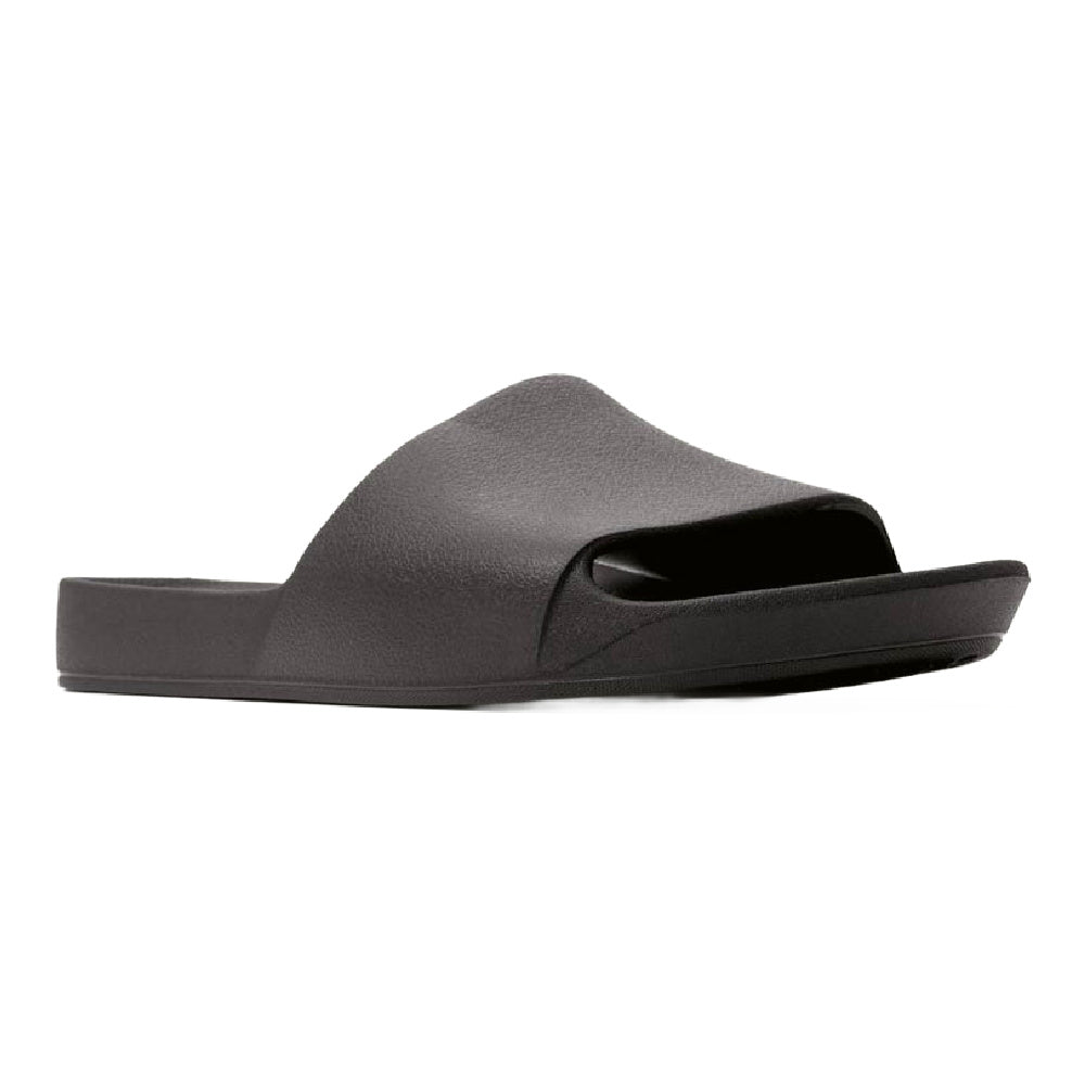 Archies | Unisex Arch Support Slides (Black)