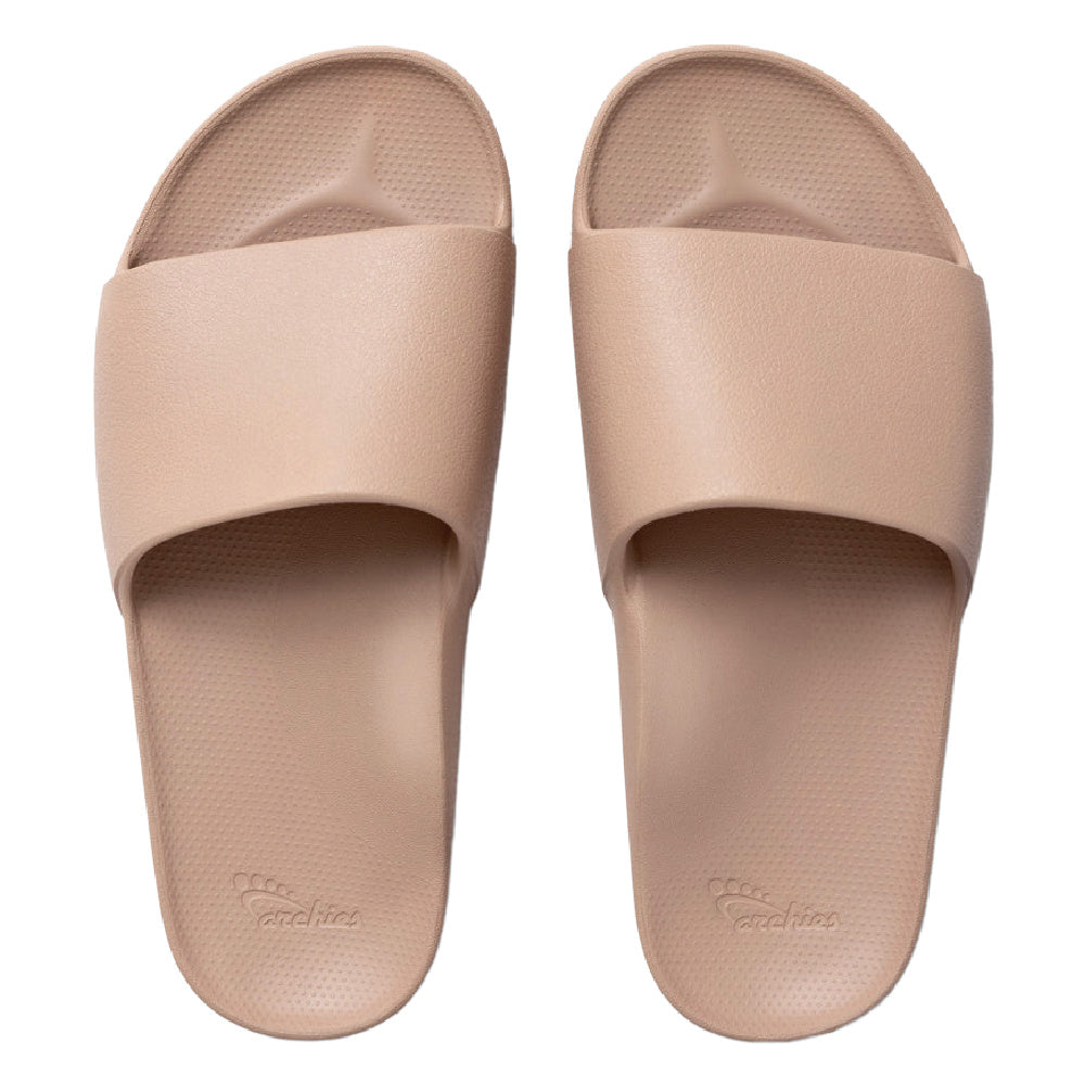 Archies | Unisex Arch Support Slides (Tan)