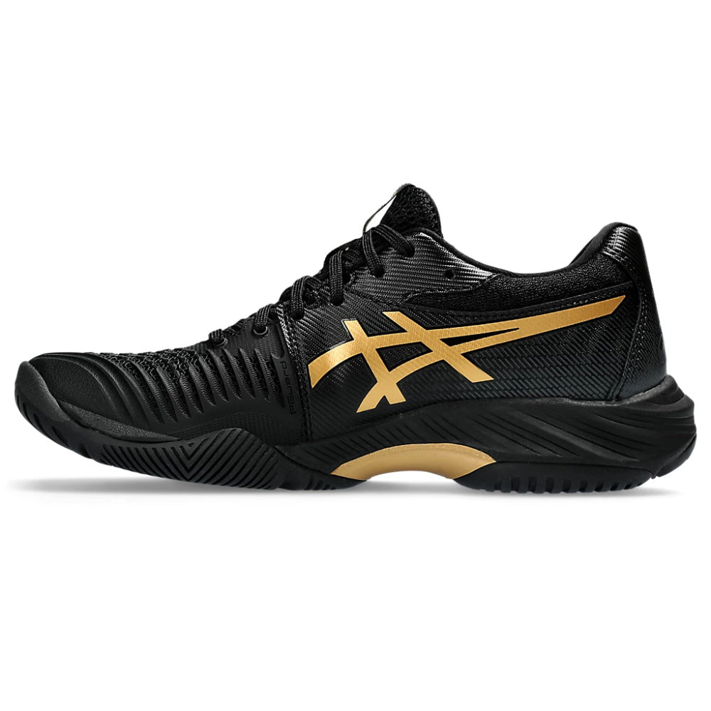 Asics | Womens Netburner Ballistic FF 3 (Black/Pure Gold)