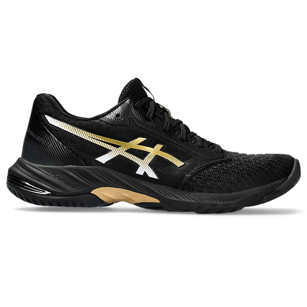 Asics | Womens Netburner Ballistic FF 3 (Black/Pure Gold)