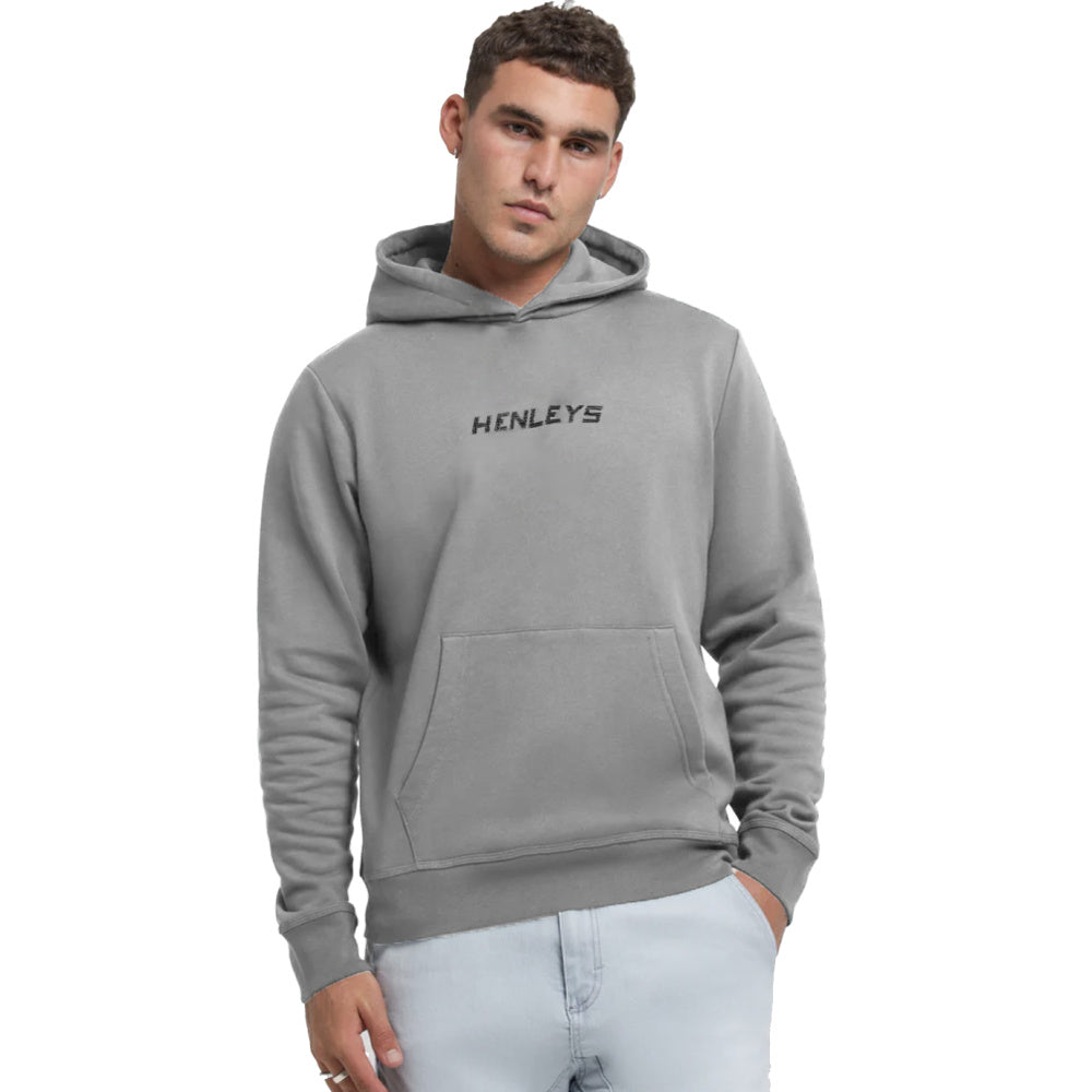 Henleys | Mens Defence Tonal Hooded Sweater (Grey Marle)