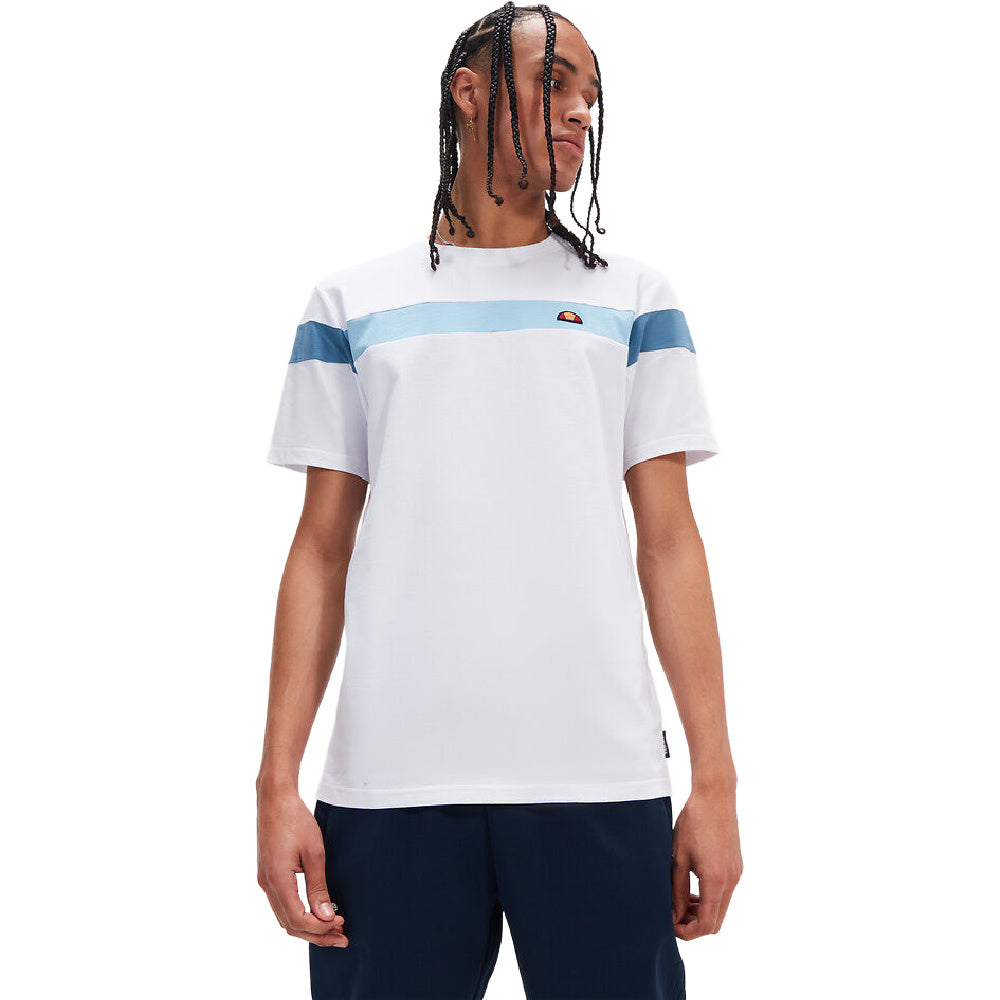 Ellesse | Mens Caserio T-Shirt (White/Light Blue)