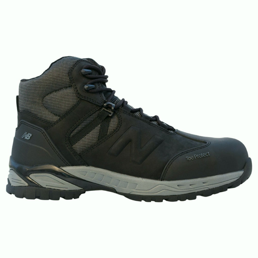 New Balance | Mens All Site Composite Toe Waterproof Slip-Resistant Boot 2E-Wide (Black/Grey)