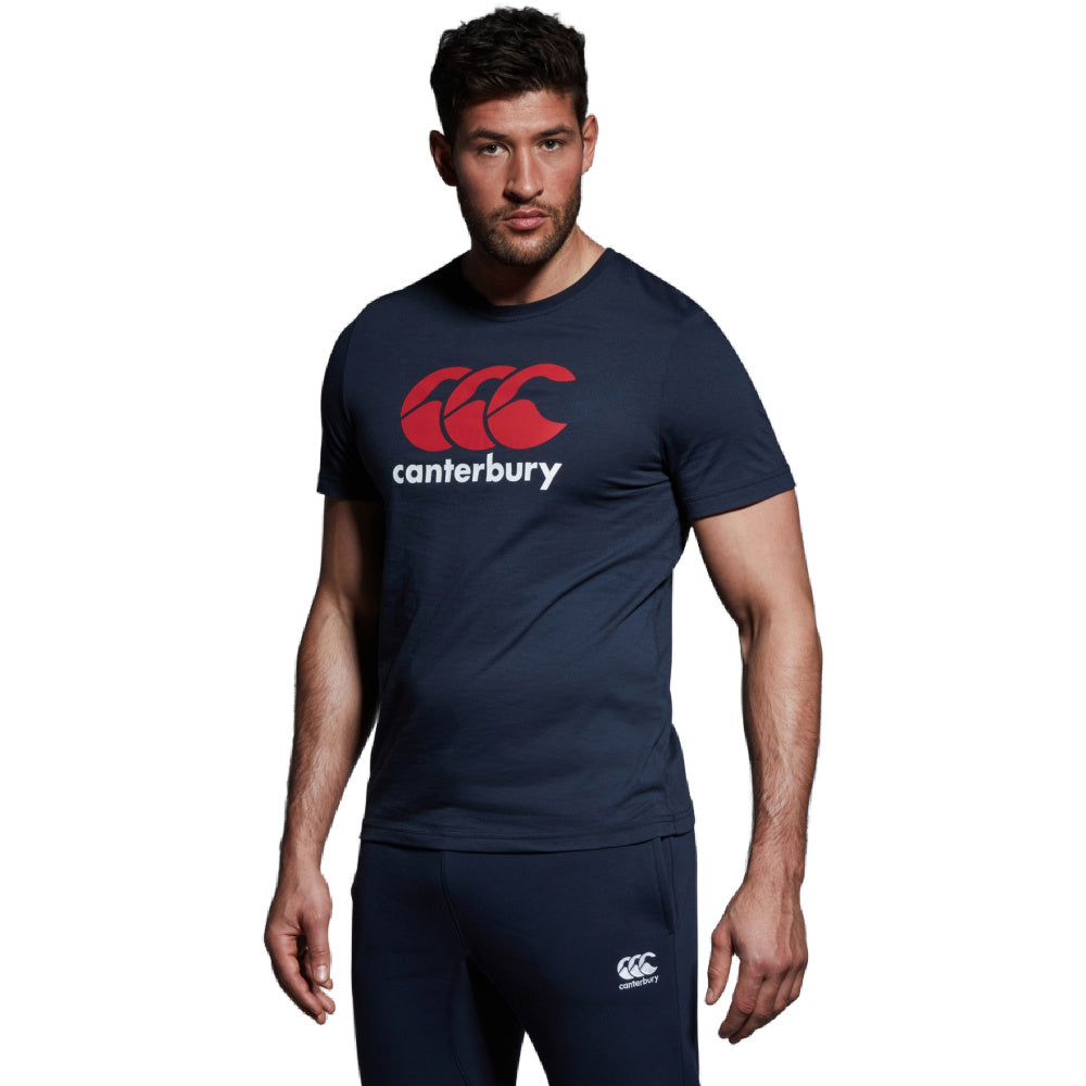 Canterbury | Mens CCC Logo Tee (Navy/Red)