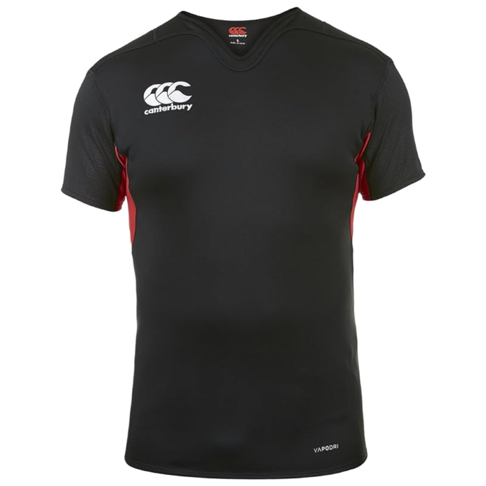 Canterbury | Mens Vapodri Challenge Rugby Jersey (Black/Flag Red)
