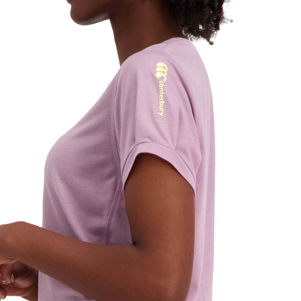 Canterbury | Womens Vapodri Formation Boxy Short Sleeve Tee (Seafog)