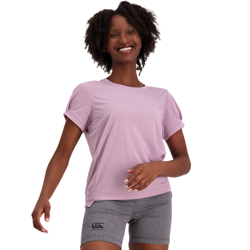 Canterbury | Womens Vapodri Formation Boxy Short Sleeve Tee (Seafog)