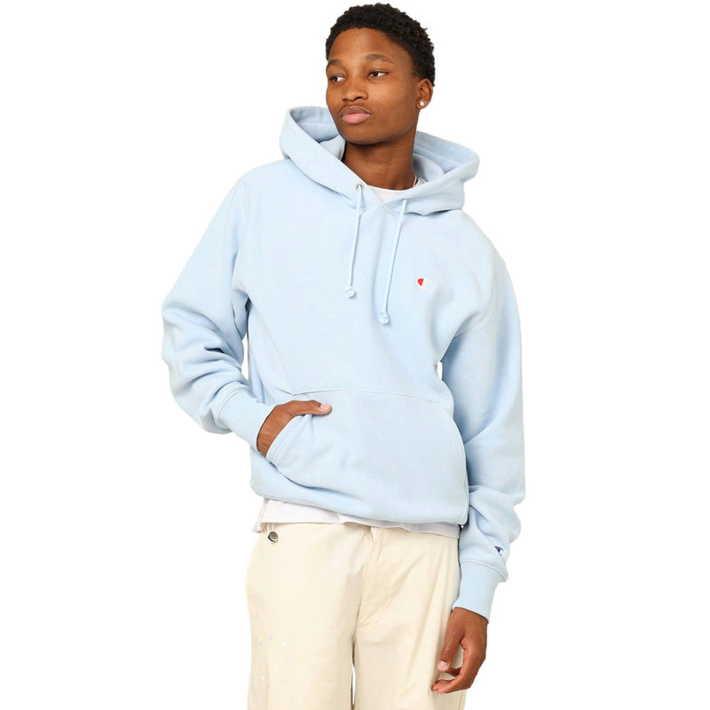 Champion Unisex Reverse Weave Small C Hoodie Sleeping Beauty Platinum Sports