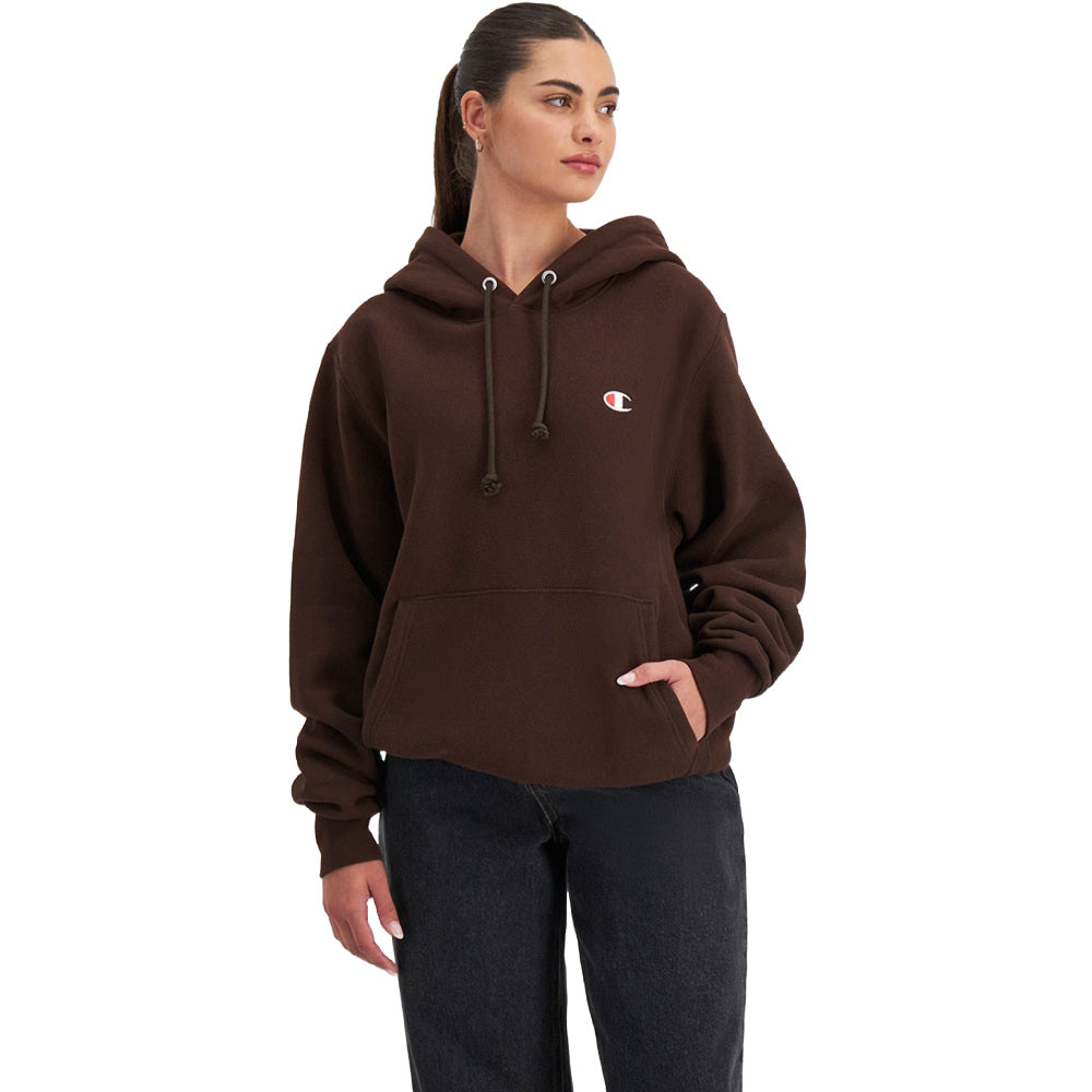 Champion | Unisex Reverse Weave Small C Hoodie (Brown Town)