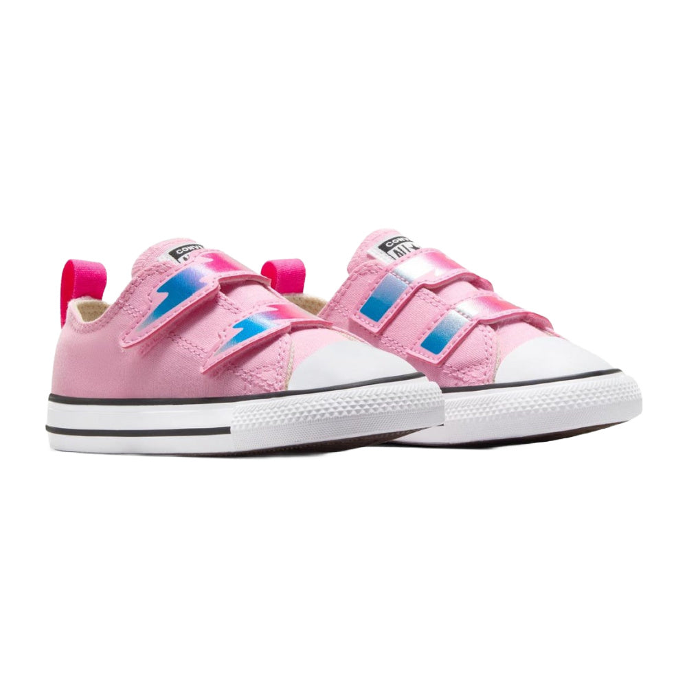 Converse | Infants Chuck Taylor All Star Electric Bolt Easy On Low Top (Pink/White)