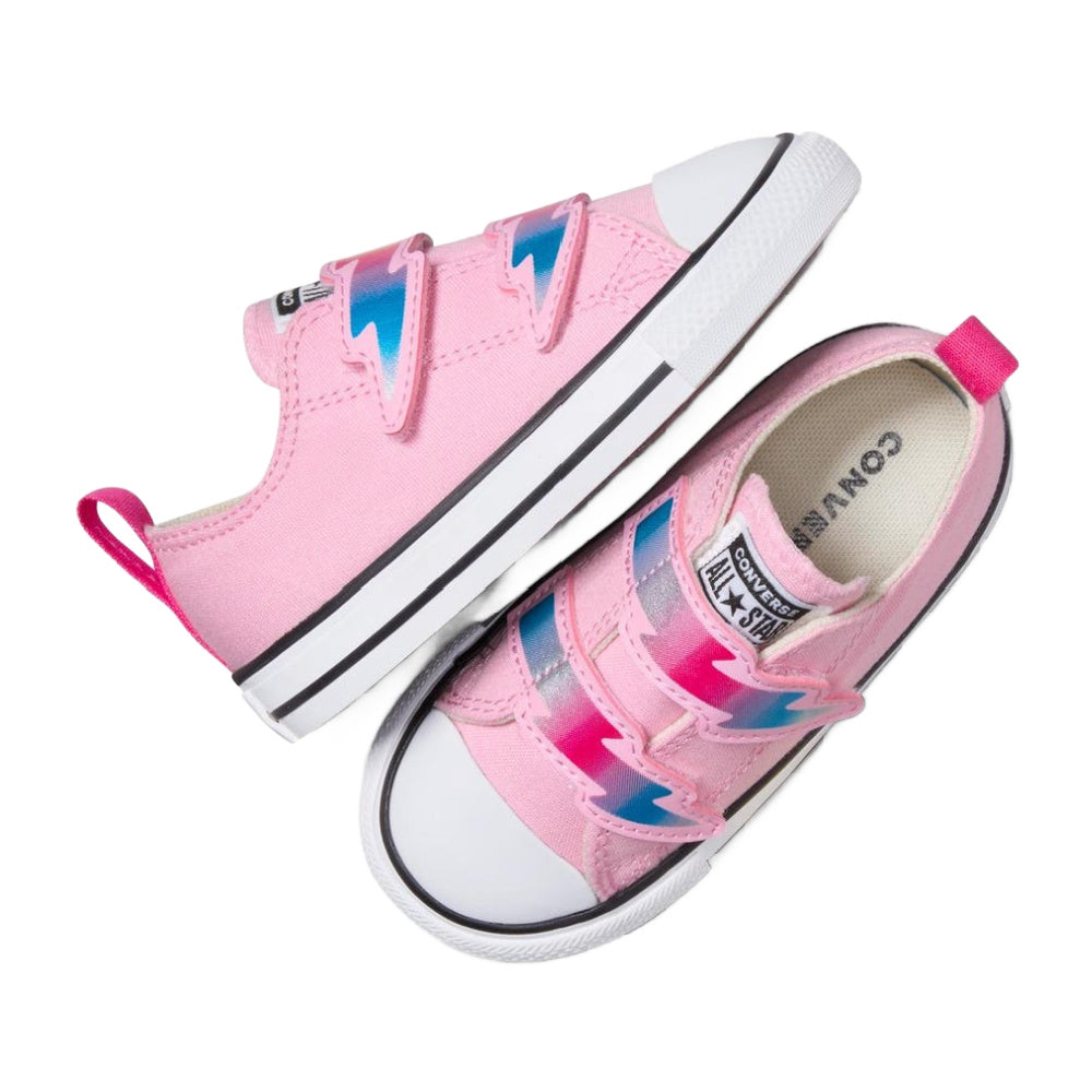 Converse | Infants Chuck Taylor All Star Electric Bolt Easy On Low Top (Pink/White)