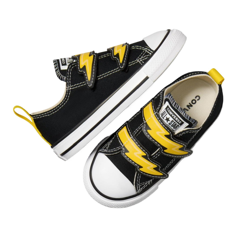Converse | Infants Chuck Taylor All Star Electric Bolt Low Top (Black/Golden Wren/Ivory)
