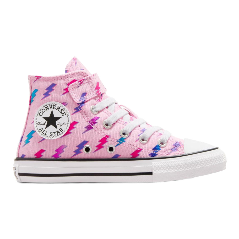 Converse | Kids Chuck Taylor All Star Electric Bolt Easy On High Top (Tongue Tied/Astral Pink/Violet)