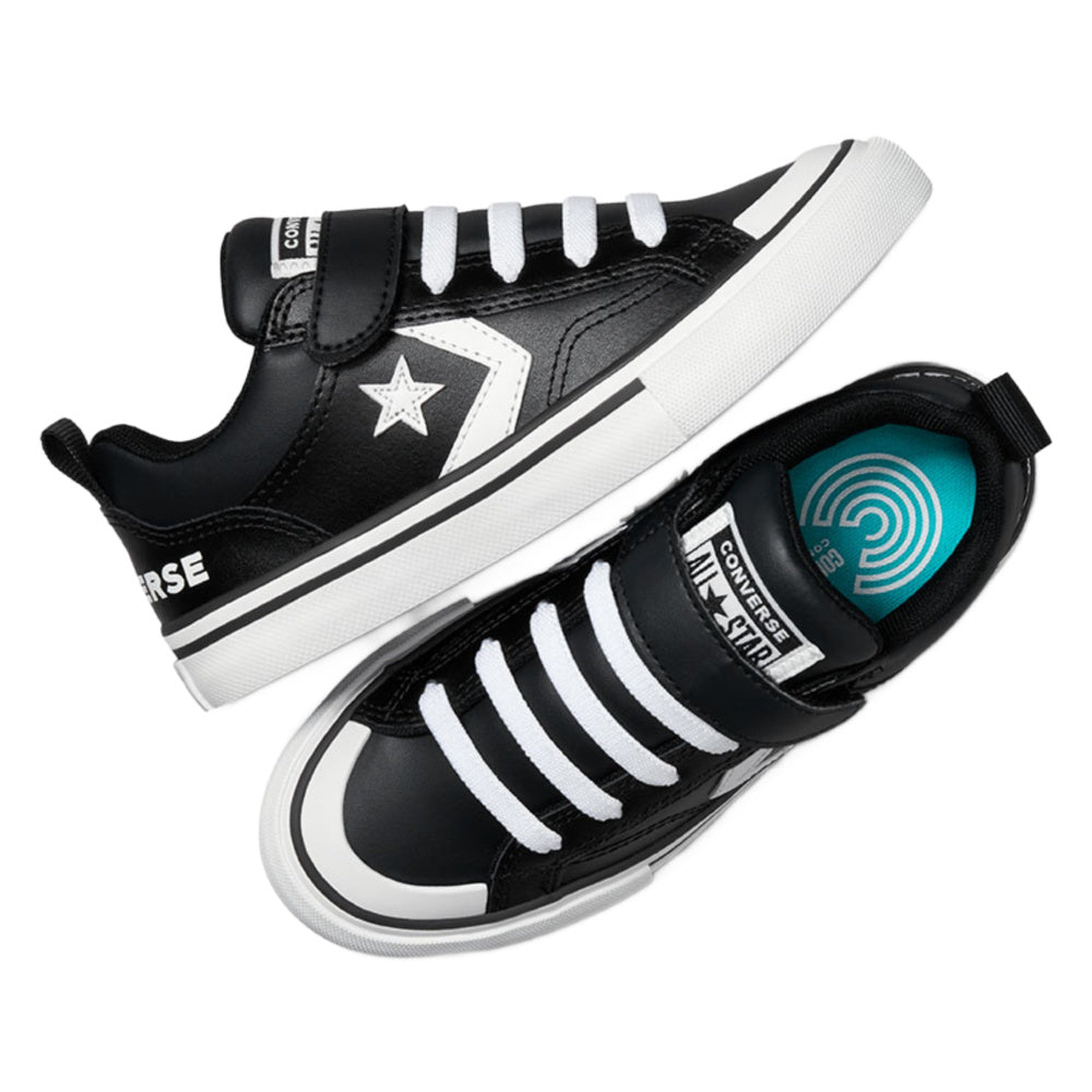 Converse | Kids Pro Blaze Leather Low (Black/White)