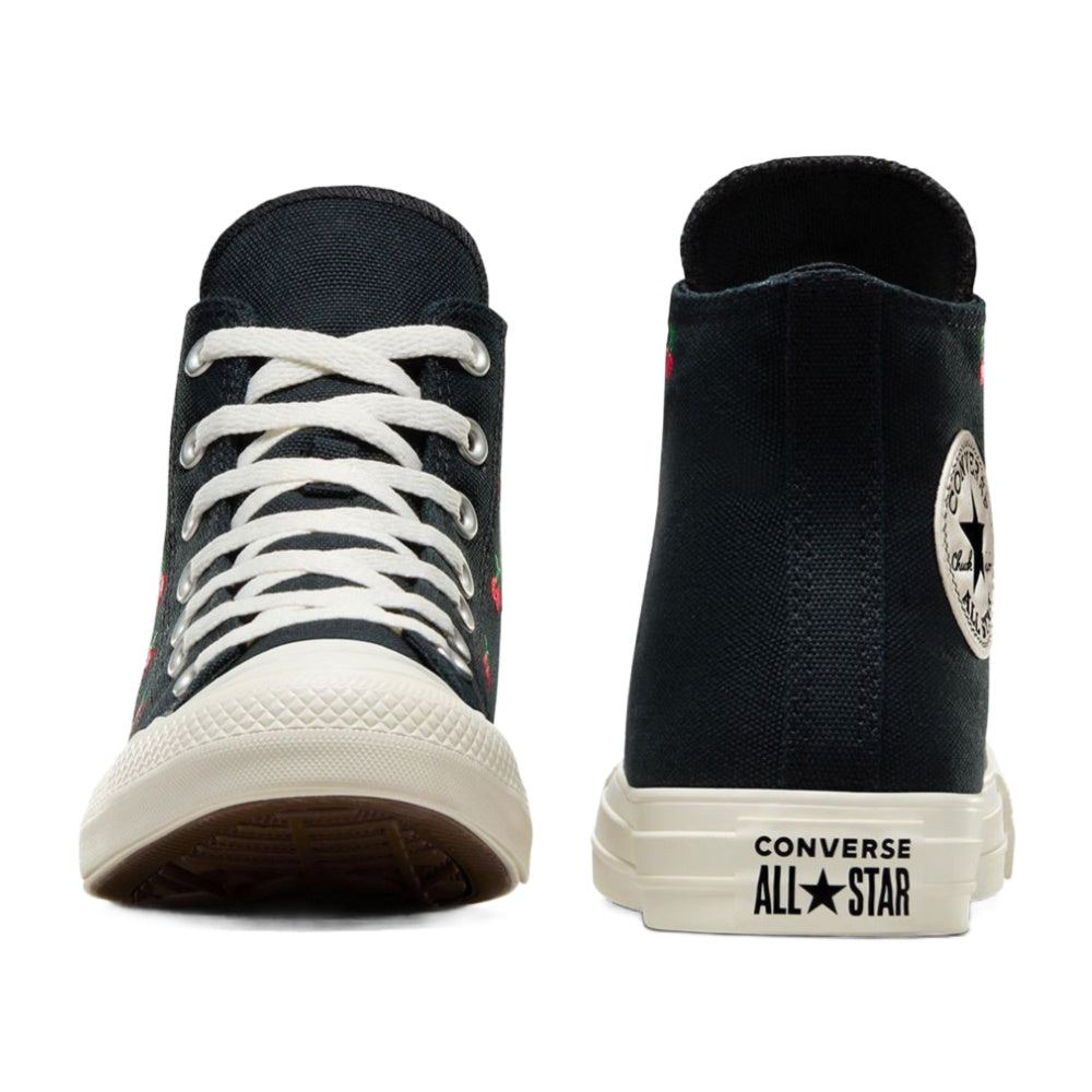Converse | Womens Converse Chuck Taylor All Star Cherries High Top (Black/Egret/Red)