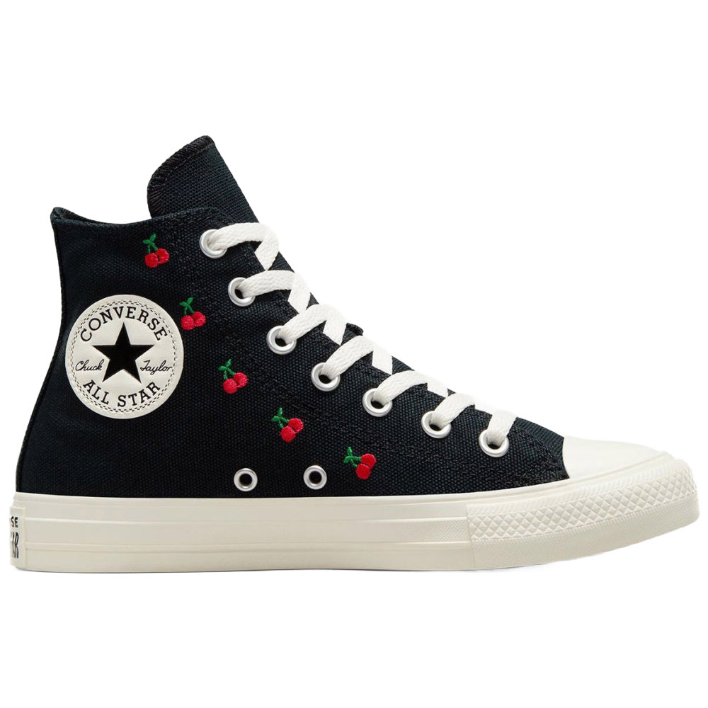 Converse | Womens Converse Chuck Taylor All Star Cherries High Top (Black/Egret/Red)