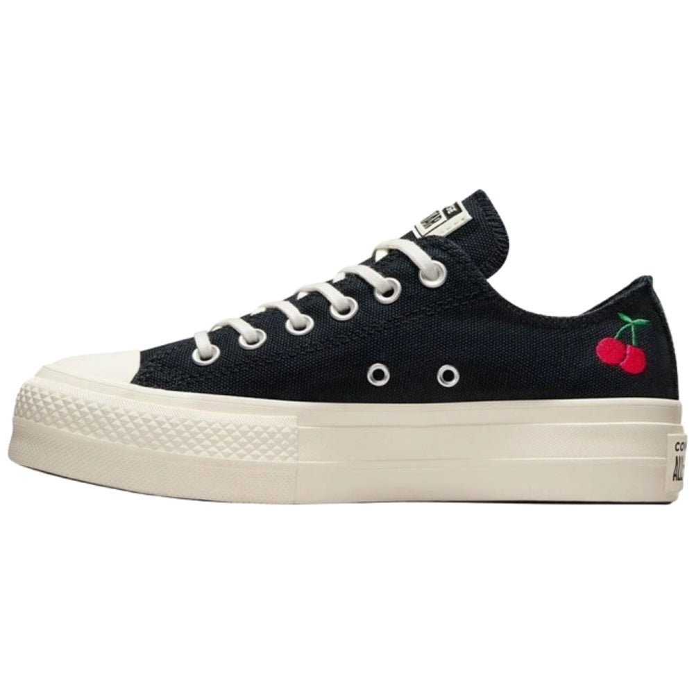 Converse | Womens Converse Chuck Taylor All Star Lift Cherries Low Top Black (Black/Egret/Red)