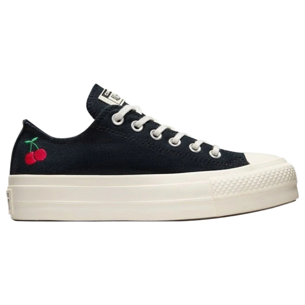 Converse | Womens Converse Chuck Taylor All Star Lift Cherries Low Top Black (Black/Egret/Red)