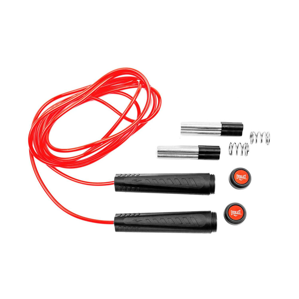 Everlast | Adjustable Weighted Jump Rope 11Feet (Black/Red)