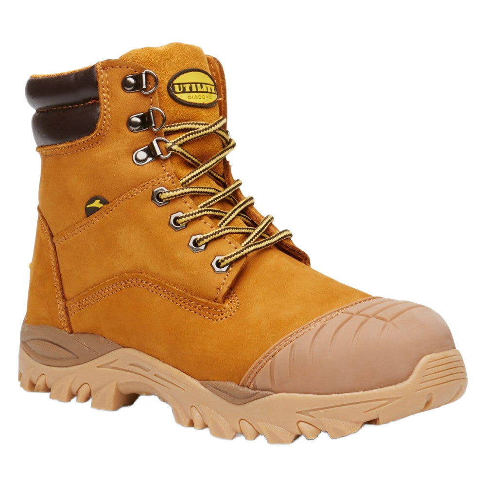 Diadora Utility | Unisex Craze Zip Composite Toe Safety Boots (Wheat)