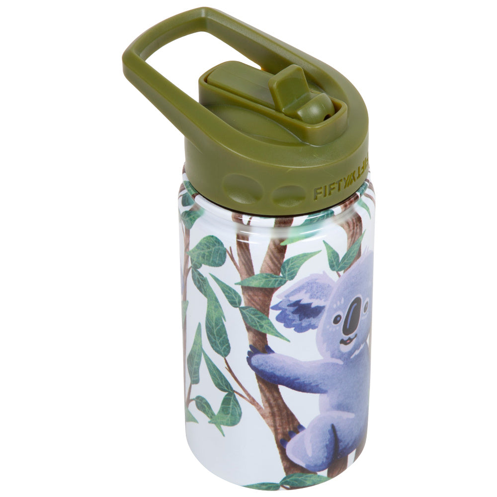 Fifty/Fifty | Kids Bottle With Straw Cap Lid 354ml (Koala)