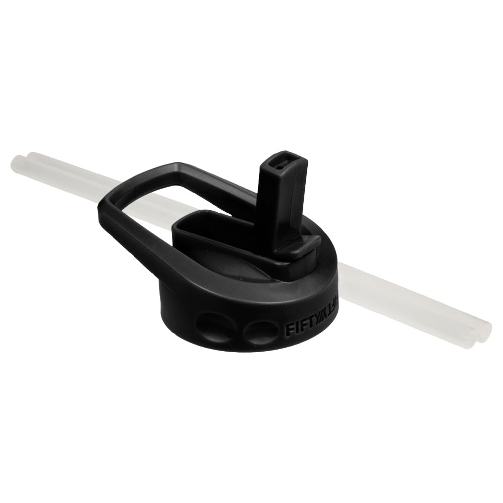 Fifty/Fifty | Bottle With Wide Mouth Straw Cap 1L (Periwinkle)