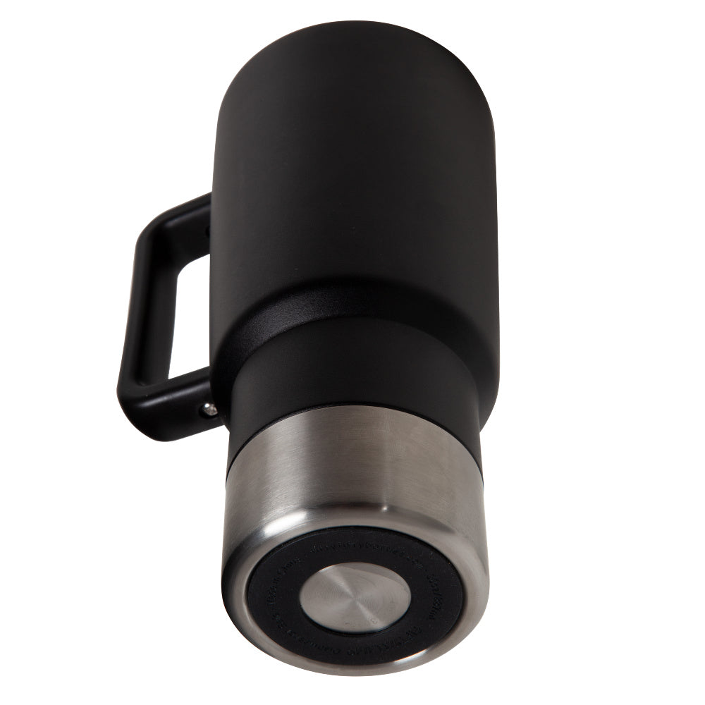 Fifty/Fifty | 887ml Mug with Straw Lid (Black)