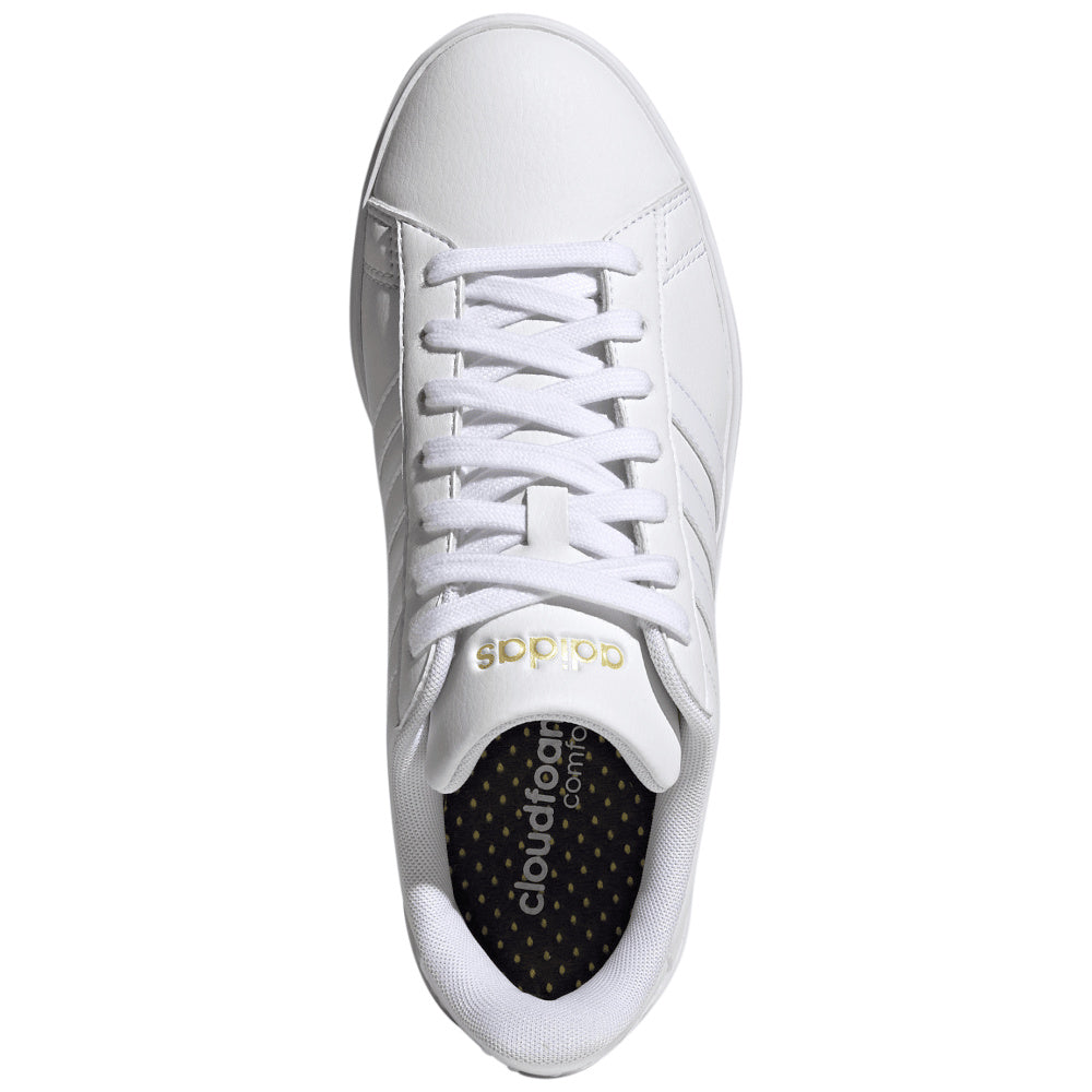 Adidas | Womens Grand Court 2.0 (White/Gold Metallic)