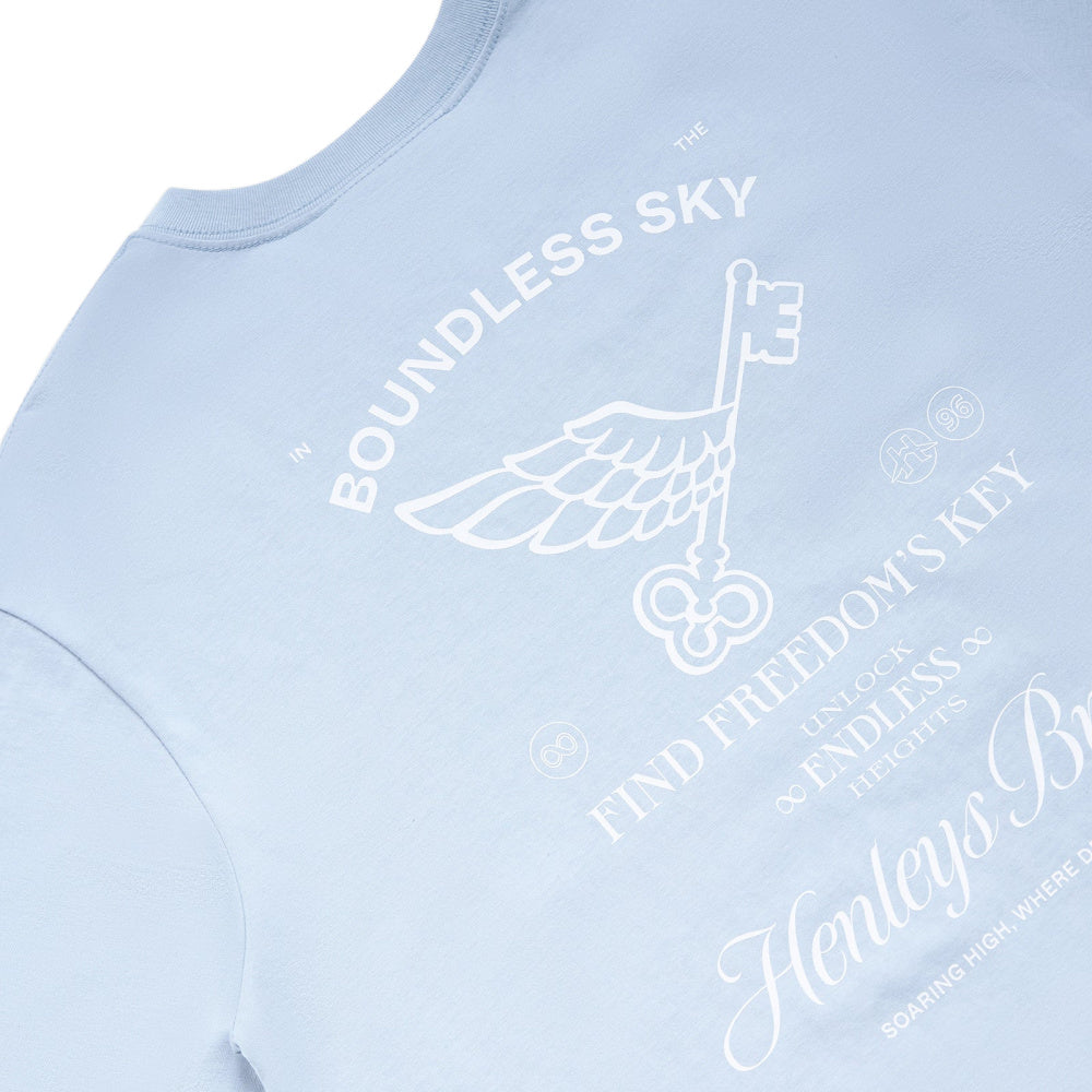 Henleys | Mens Freedom's Key Tee (Grey Sky)