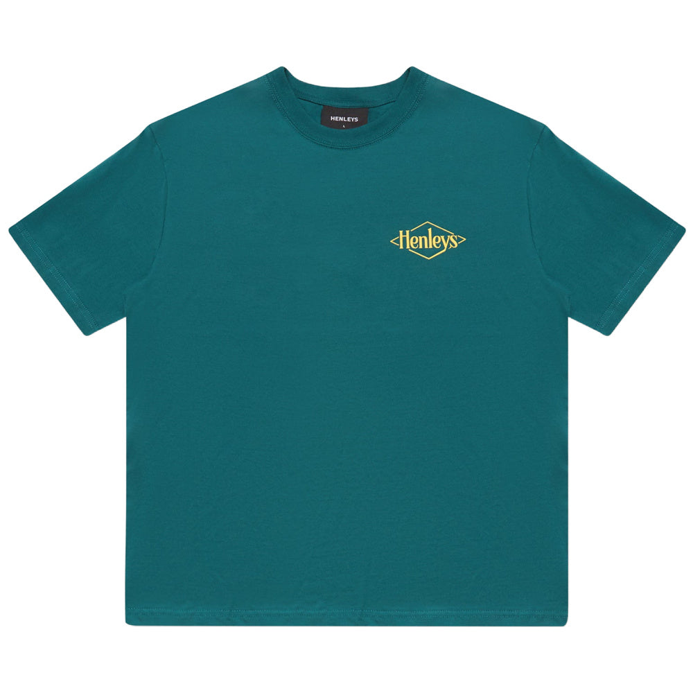 Henleys | Mens Tough Tee (Metal Green)
