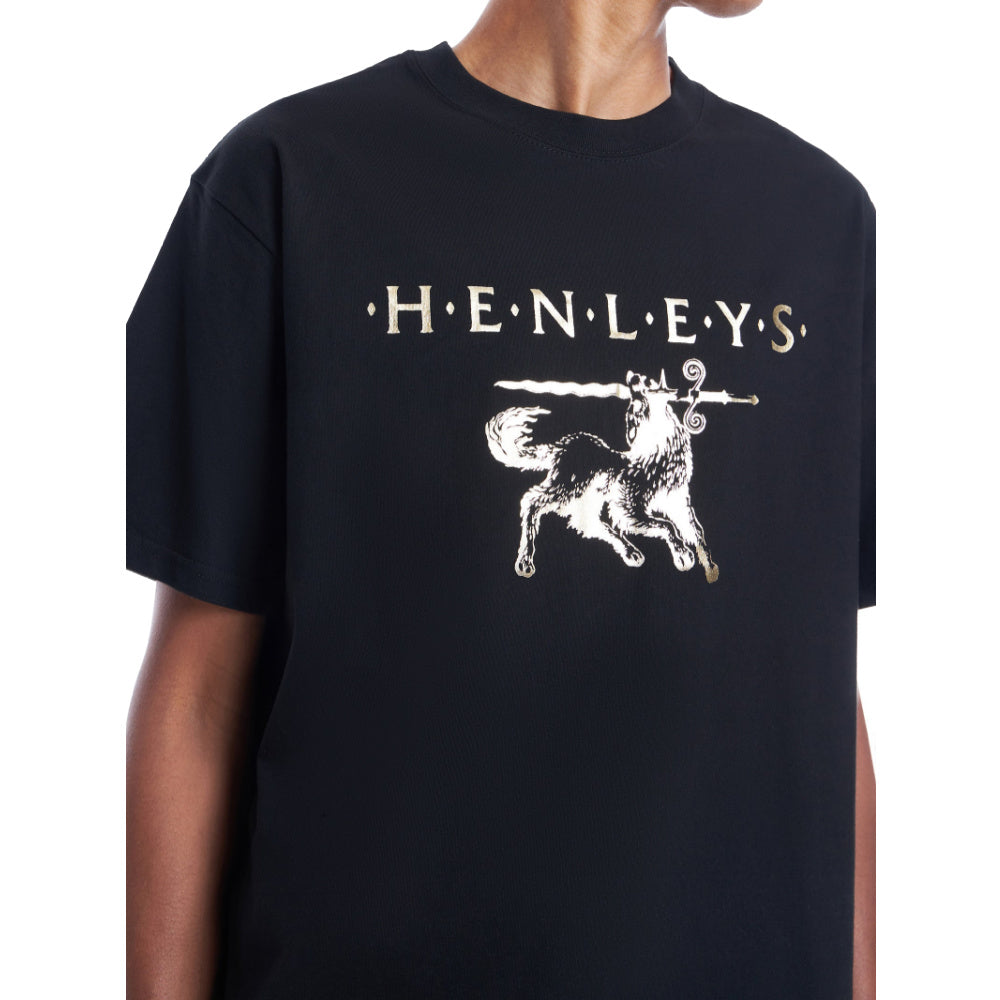 Henleys | Mens Hunter Tee (Black/Gold Foil)